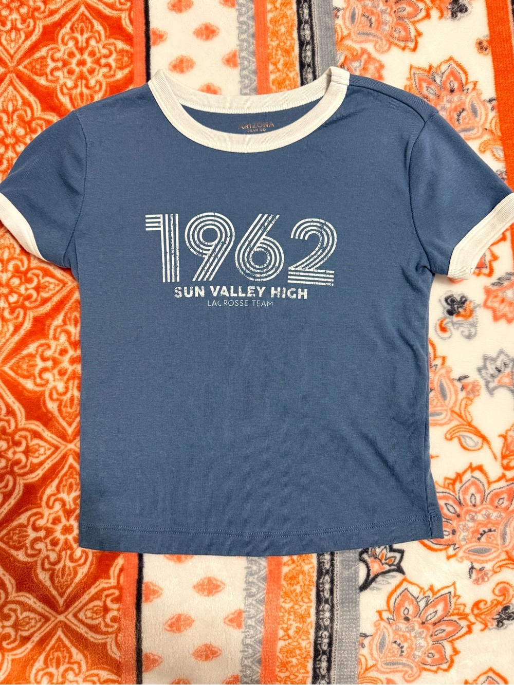 Sun Valley High 1962 Blue Kids Ringer Tee